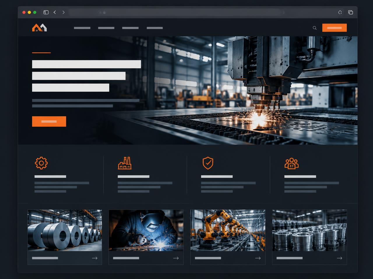Forge Industrial concept website