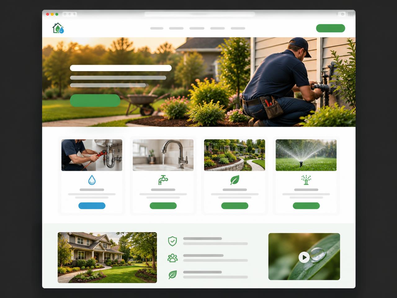 Greenline Home Services concept website